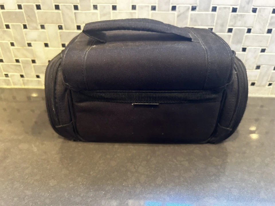 GRABADORA DE VIDEO TARGUS/BOLSA/ESTUCHE PARA CÁMARA ~ 4 BOLSILLOS ~ NEGRO Foto 2 de 4