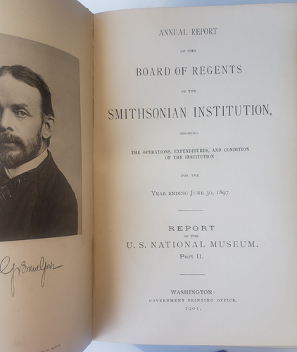 Annual Report of the Smithsonian Institute 1897, 1904,1915-1918,1922,1942, 1950 - Picture 6 of 19
