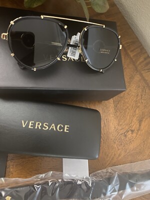 Versace VINTAGE ICON VE 2233 Havana/Dark Grey (1470/87) aviator sunglasses Versace VINTAGE ICON VE 2233 Havana/Dark Grey 60/16/145 men  main image 4