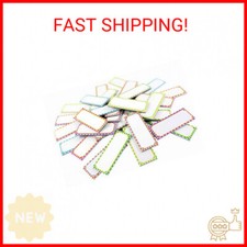 3.2" x1.2" Magnetic Dry Erase Labels Name Plates White Board 32 Labels 8 Colors