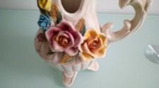 VASO BROCCA CAPODIMONTE VINTAGE ANNI 60 CERAMICA CAPODIMONTE