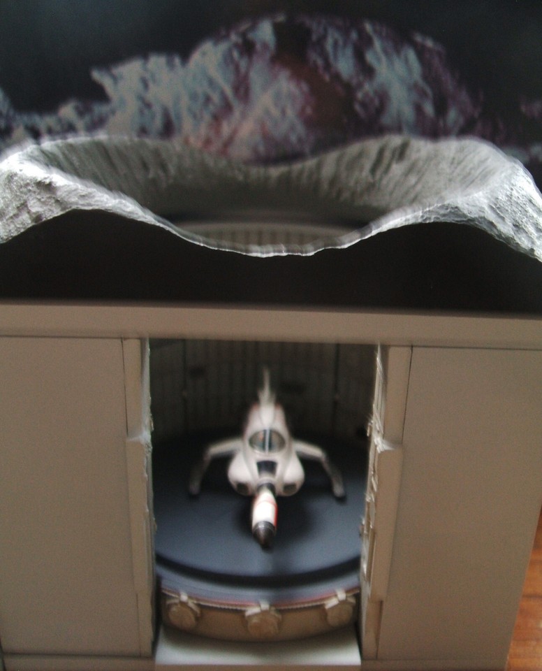 Konami UFO Interceptors with launch pads diorama display. Gerry