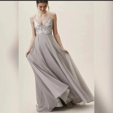 New BHLDN Sadia Floral Embroidered Maxi Dress  size US 6