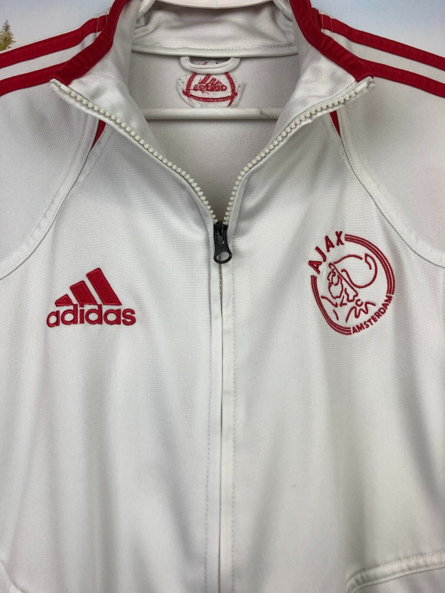Vintage Adidas Ajax Amsterdam Football Jacket Soccer Track