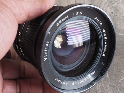 Vivitar 28mm f2.5 Auto Vintage Wide-Angle Prime Lens for Canon FD MF manual - Picture 7 of 8
