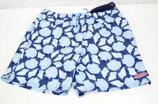 NWT Vineyard Vines 7" Printed Chappy Swim Trunks Shell Toss Navy Medium