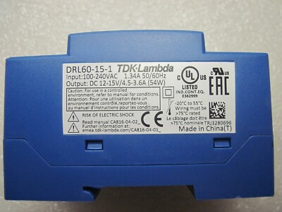 DRL60-15-1  TDK-LMBDA  DIN RAIL POWER SUPPLY