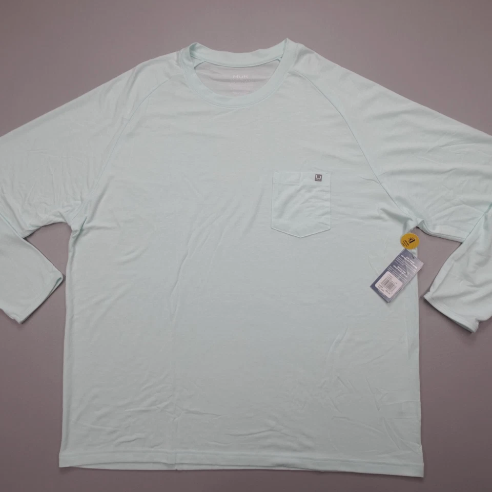 Camisa Huk Waypoint L/S Island Paradise Ligera Elastizada UPF 50+ Hombres Talla 2XL Foto 2 de 4