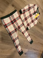 Hearth  Hand - Holiday Plaid Red  Green 2 Piece Pajama Set - Youth Size 12