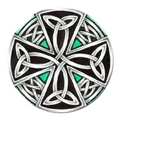 CELTIC KNOT CROSS IRISH SYMBOL Pendant 18" Sterling Silver 925 necklace chain