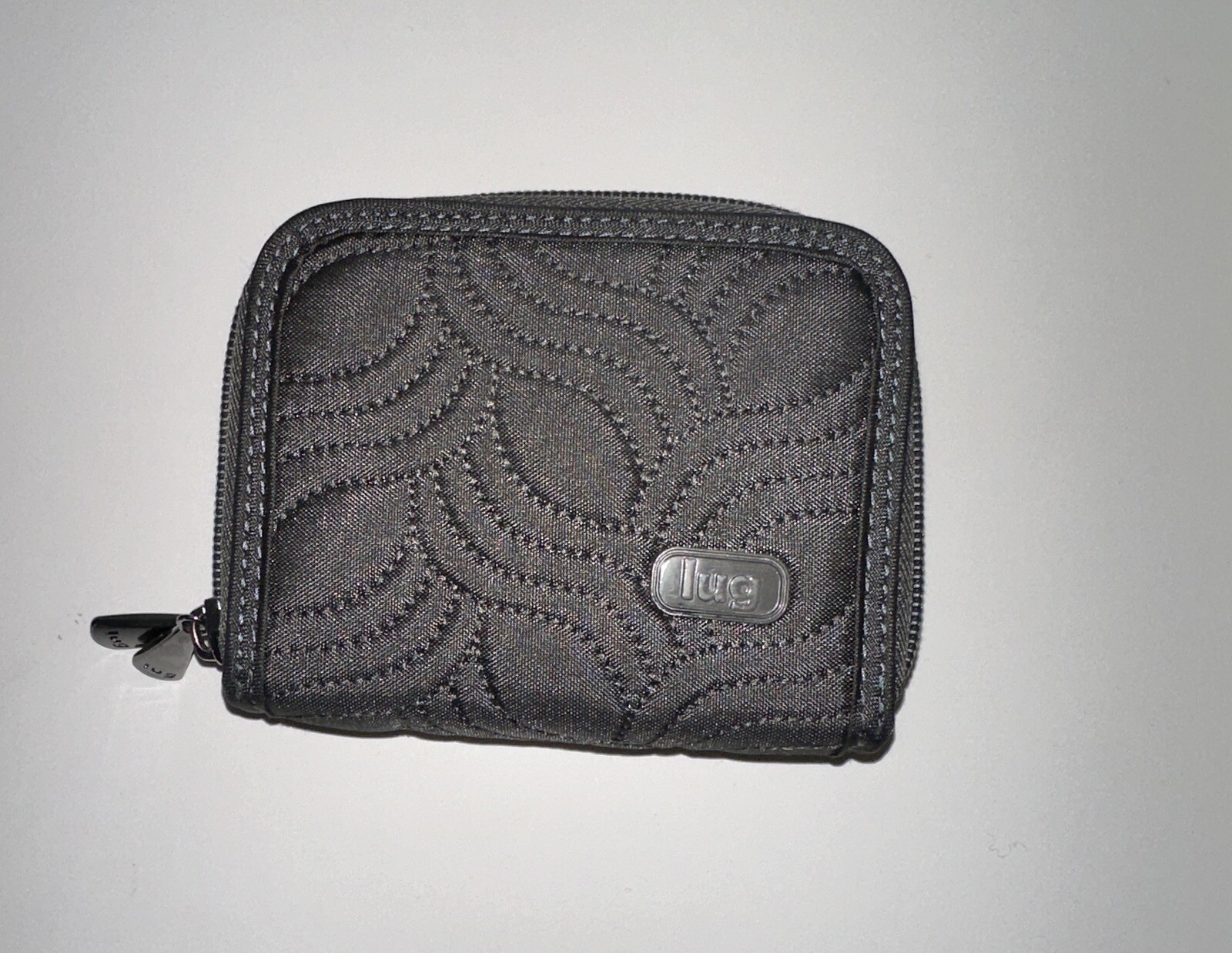 Lug Wallet Patterns LUG Splits Wallet Gray Quilted Double Zip Around Wallet RFID | eBay