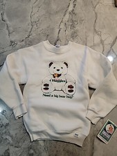 Vintage Children  s Teddy bear Crewneck Sweatshirt Size S See Pictures C6
