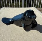 Rare Blue Mountain Pottery Manatee Marine Mammal Figurine