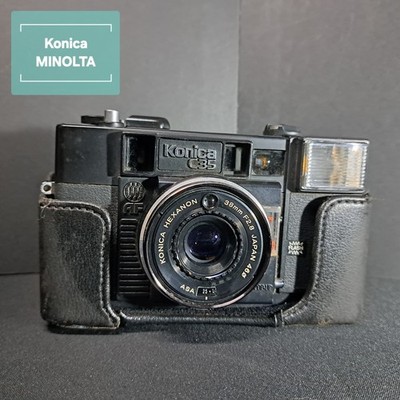  Konica C35 AF Schwarz 35mm Filmkamera 38mm F2.8 Objektiv 【Für...