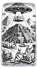 10 ozt 999 Fine Silver Art Bar - Builders of the Pyramid - ADAMO TECHNE