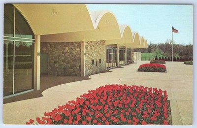 Vintage Postcard Reception Center Longwood Gardens Kennett Square PA