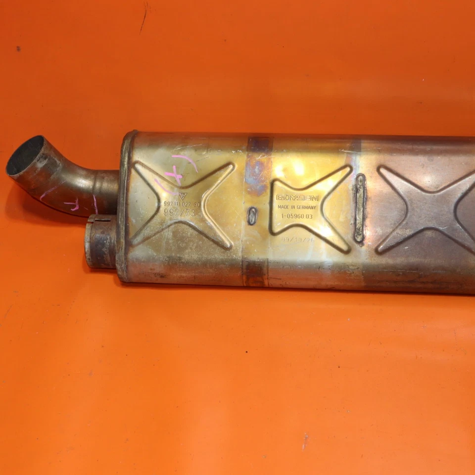 PORSCHE 911 TURBO EXHAUST CENTER MUFFLER 2010 2011 2012 2013 99711102730 OEM - Image 3 of 4