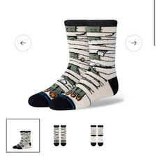 Stance Big Kids Casual Mummy Madness Crew Socks Large 3-5.5 Multicolor New