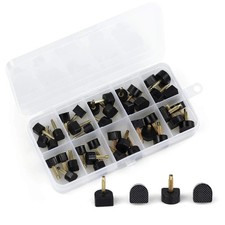 High Heel Tips kit, Black Taps Caps Repair, U-Shape Dowels 20 Pairs Nail Pin ...