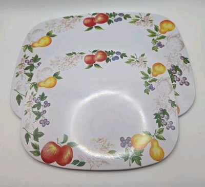 Corelle Coordinates Trivets Stove Counter Mats Chutney Fruit Set of 2 EUC