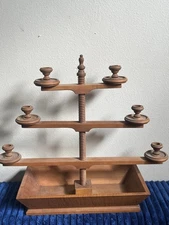 RARE LARGE VTG Tell City Chair Co #3110 Candleabra  Solid Maple Candleholder HTF