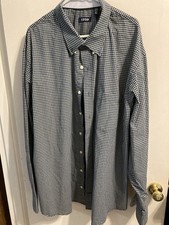 Mens Izod New Long Sleeve Shirt Size3xlt Button Down Collar
