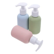 3 Pcs Shampoo Bottles Soap Dispenser Pump Bathroom Wash Hand Body