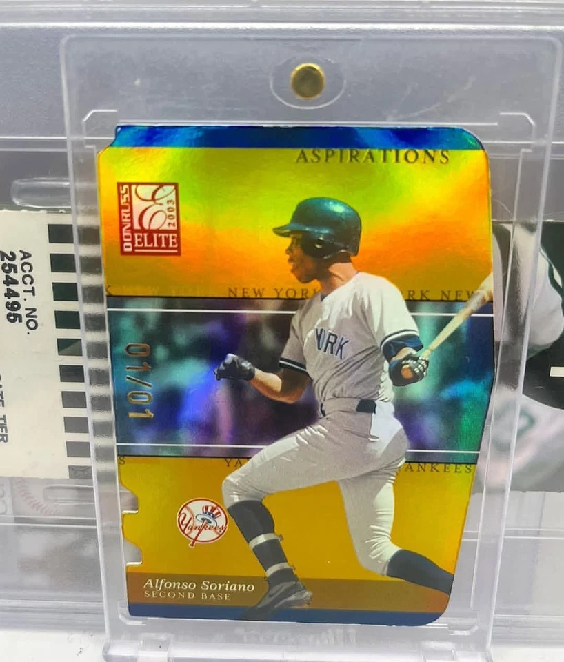 Alfonso Soriano 2003 Donruss Elite Complete Rainbow Aspirations 1/1 Included - Image 2 of 4