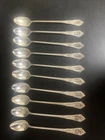 Wallace Rose Point Sterling Silver 6 Individual Iced Teaspoons