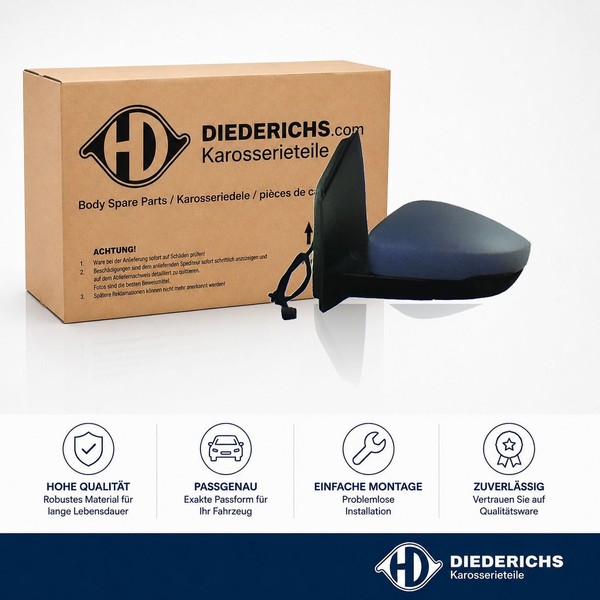 Aussenspiegel Links Diederichs 2206325 FÜR Vw-image