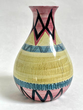 RARE VINTAGE MID CENTURY 1948 HANK NORWAY SCANDINAVIAN STUDIO POTTERY 16cm VASE