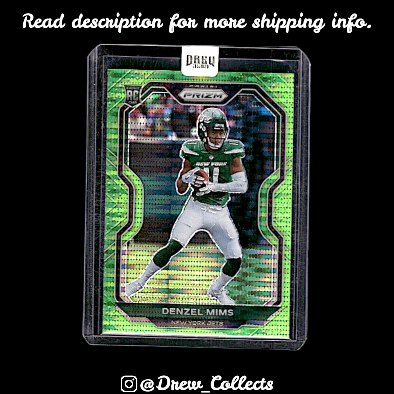 2020 Panini Prizm #355 Denzel Mims Prizm Neon Green Pulsar