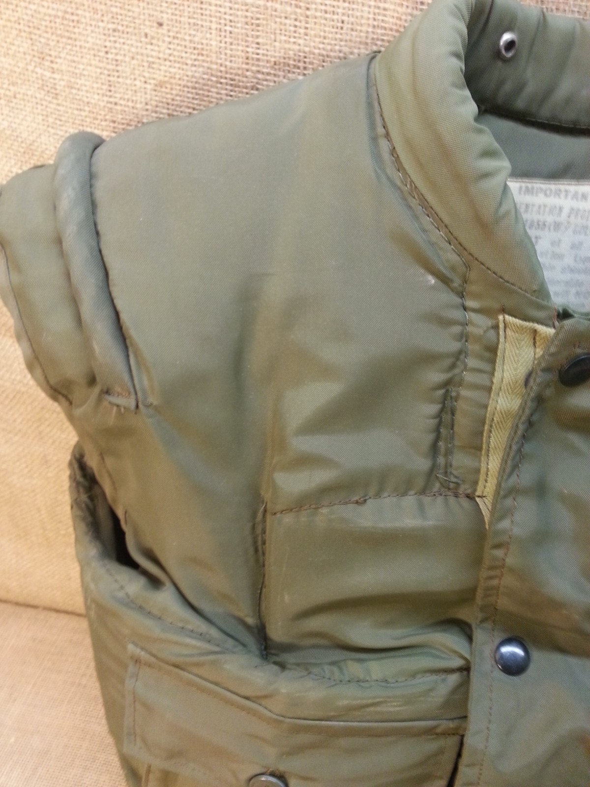 USMC Marine Corp Issue Large Size?? Fragmentation Vest  MFG 1960s Era Very Nice