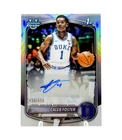 CALEB FOSTER 2025-26 Bowman Chrome U 1st Refractor Auto /499 Duke #CPA-CF RC SP