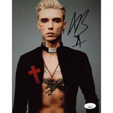Andy Biersack Andy Black Signed 8x10 Photo American Satan Black Veil Brides JSA