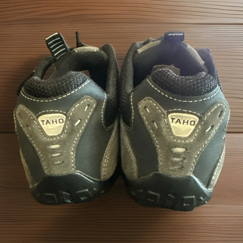 TAHO MTB Bicicleta de Montaña SPD Zapatos para Hombres EE. UU. Talla 7 Gris Gamuza Ciclismo Foto 4 de 4