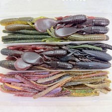 Bass Pro Worm Set with Case, Fishing Lures, Unused, Popular Brand