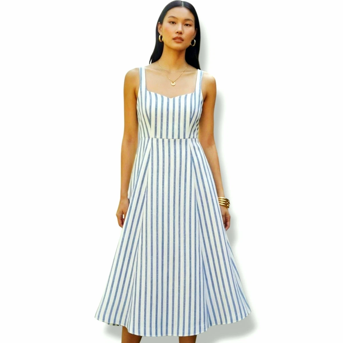 Old Navy Linen Striped Dresses for Women for sale | eBay