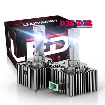 LED Headlight Bulbs Replace 35W D3S D3R HID Xenon Super White Conversion Kit