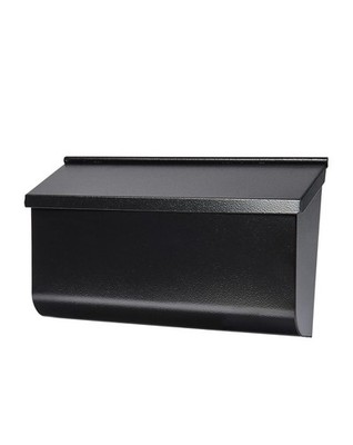 Architectural Mailboxes Woodlands Black, Medium, Steel, Wall Mount Mailbox