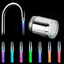 Glow Tap Head | 7-Color Auto LED Faucet Aerator for Kitchen Bathroom UK