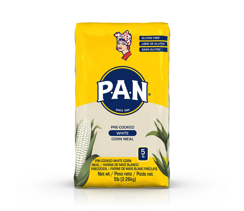 PAN Precooked White Corn Meal 5 lbs &ndash; Harina Blanca for Ar