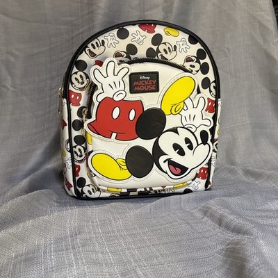 Disney Mickey Mouse Backpack BIOWORLD Vegan Leather New W/O Tags