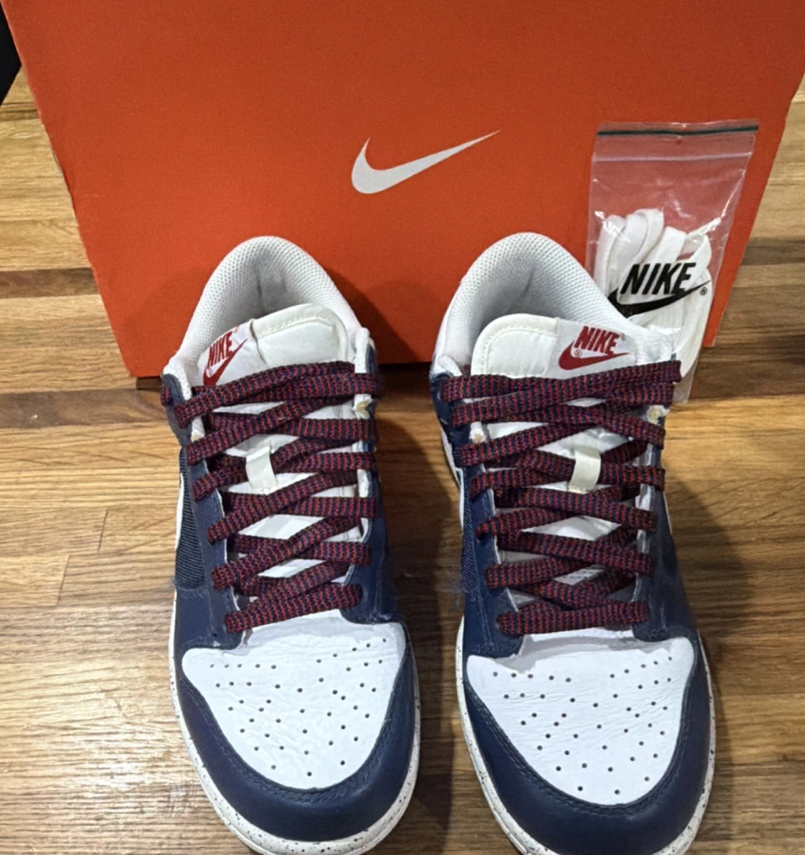 Nike Dunk Low White Varsity Red for Sale | Authenticity Guaranteed