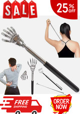 Extendable Metal Back Scratcher Telescopic Bear Claw Stainless Steel Tool