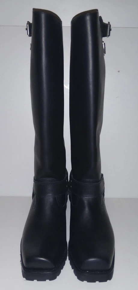 SENDRA Bikerboots Blues Negro Hochschaft Stiefel Leather Boots EUR Gr.45 schwarz - Bild 4 von 4