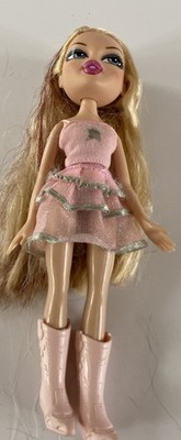 Bratz blonde Puppe in rosa Kleid & rosa Stiefeln - Original MGA