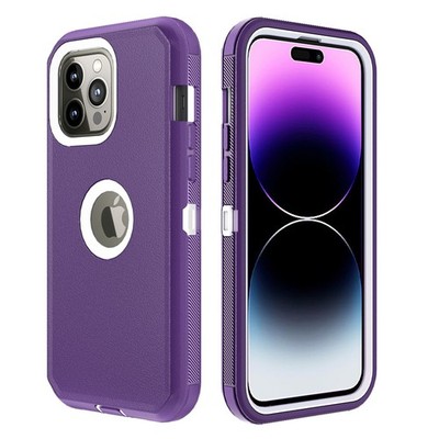 For iPhone 14 Pro/14 Plus/14 Pro Max case Hybrid Rugged+Belt Clip Fits Otterbox