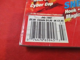 Gamepro Magazine July 1992 Alien 3 Cover Cyber Cop Bart vs Space Mutants Sega CD