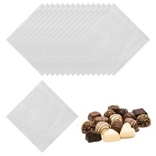 200 Pezzi Confezioni di Pellicole per Caramelle per Sbuccia d'Arancia, 20x20 cm Argento